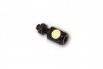 256-061 LED-Nummernschildbeleuchtung, rund, schwarz, D. 13 mm mit Bolzen M6, E-geprüft, Stück